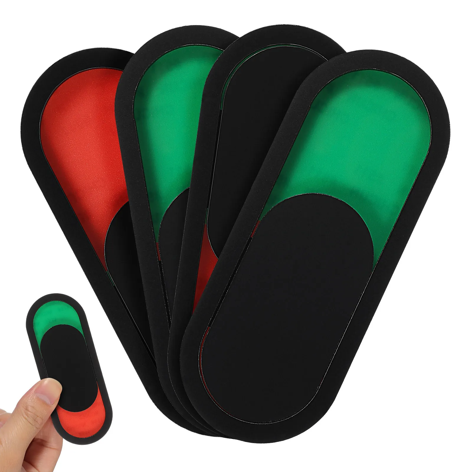 4Pcs Professional Organic Glass Privacy Door Slider Signs Red Green Office Room Meeting Vacant Occupied Status Indicators