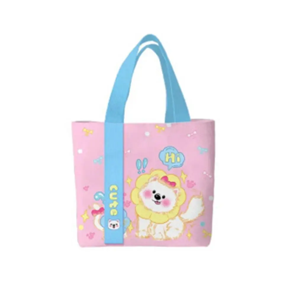 

Cute Large Capacity Women Canvas Bag Cartoon Casual Shoulder Bag Handbag Work