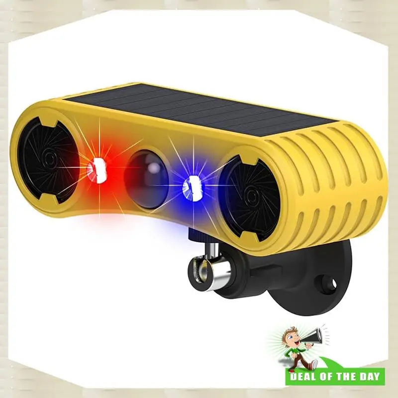 24-Hour Delivery Solar Motion Sensor Alarm, Outdoor Warning Light,13 Sounds Security Alert System Animal Repeller For Farm Yard