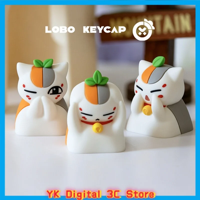 Nyanko Sensei Theme Anime Keycaps Mechanical Keyboard Resin Custom Cute Keycaps PC Game Keyboard Accessories Collection Gifts