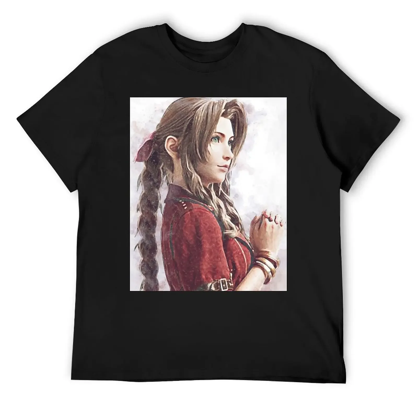 

Aerith Beauty T-Shirt vintage clothes blue archive plain T-shirts for men cotton