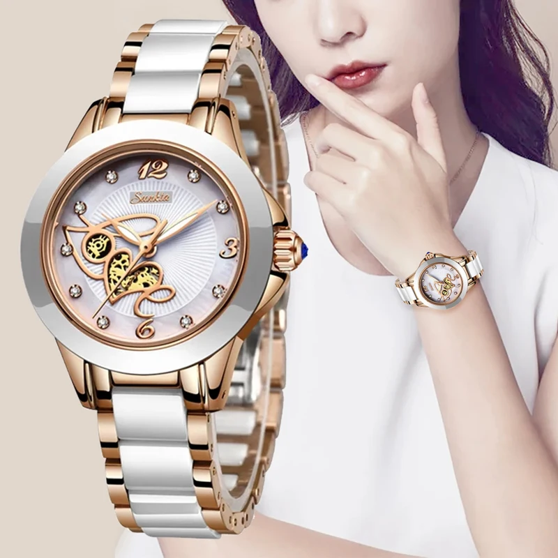 LIGE Rose Gold Watch Woman Brand Luxury Women Quartz Watches Ladies Bracelet Female Wrist Watch Girl Clock Gift Relogio Feminino