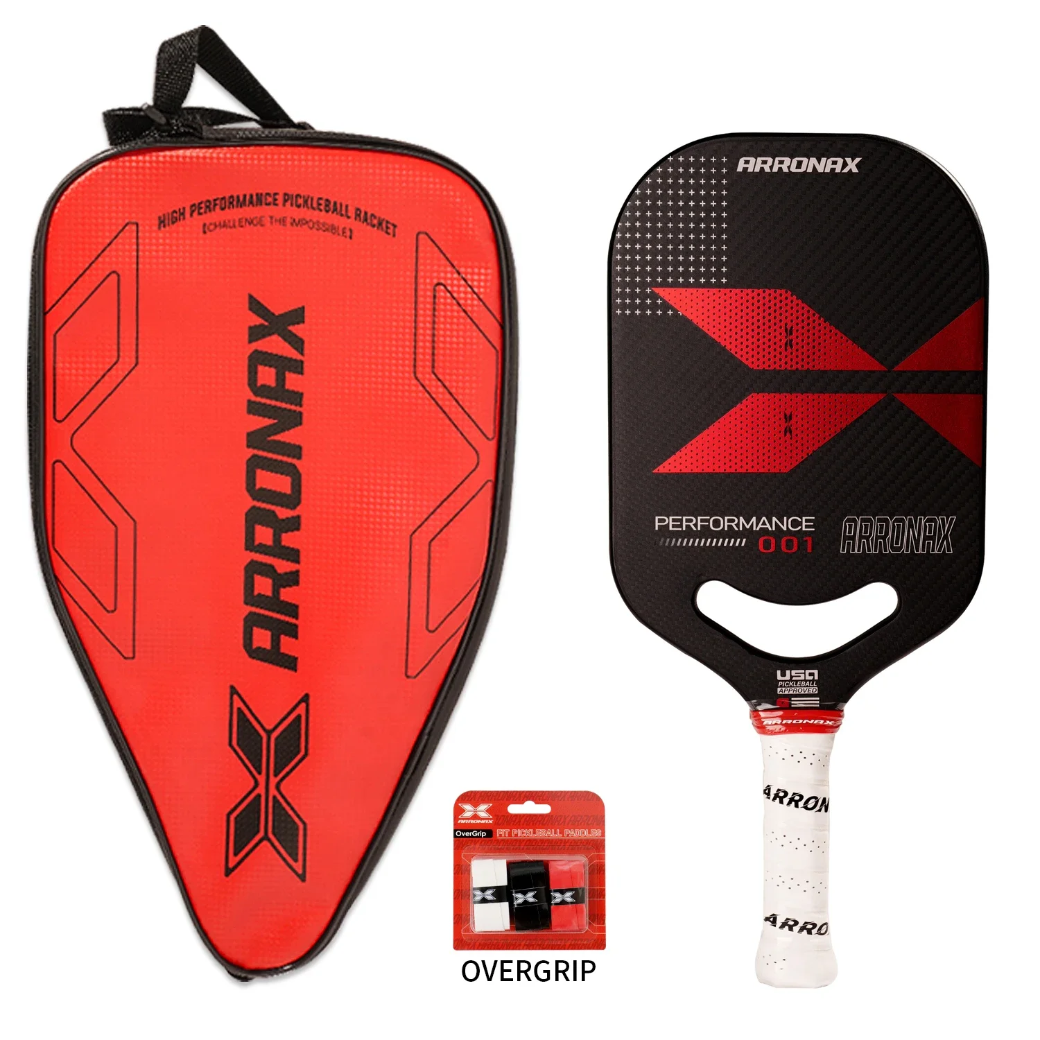 ARRONAX Hot Selling Thermoformed Pickleball Paddle High Quality Carbon Fiber Composite Spin 13mm Pickleball Paddle