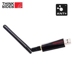 ThinkRider ANT+ USB Enhanced Transmitter Receiver Compatible Garmin Bicycle Computer ANT Stick Speed Cadence Sensor