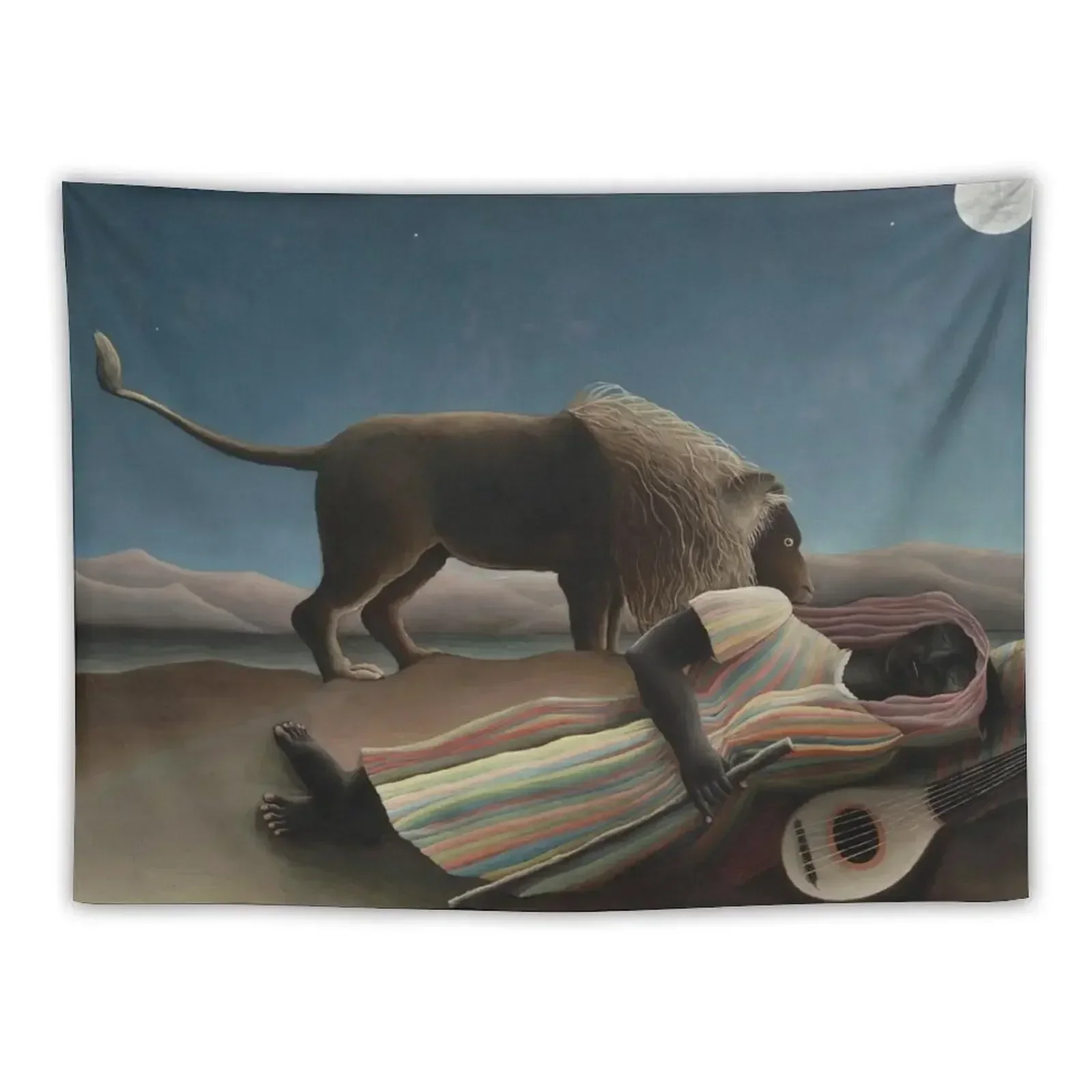 The Sleeping Gypsy - Henri Rousseau Tapestry Room Aesthetic Decor Room Decorator Tapestry