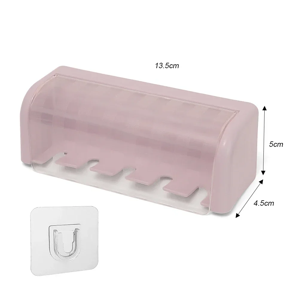 Presse-tube,Porte-brosse à dents mural pour salle de bain, sans poinçon