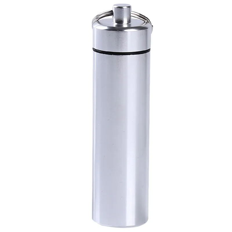 Waterproof Pocket Toothpick Holder Seal Bottle Eco-Friendly Ultralight Portable Aluminum Alloy Pill Case Container For Travel