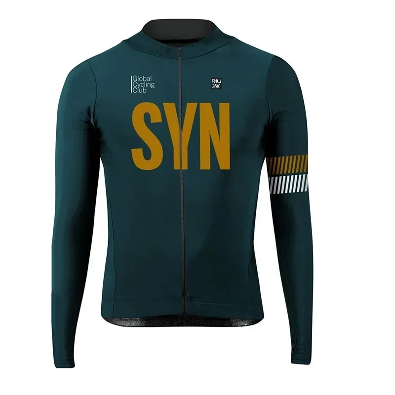 SYN Raudax New Long Sleeve 2025 Autumn Cycling Jersey Set Ropa Ciclismo Men Bicycle Clothing Suit Jerseys Road Bike Uniform mtb