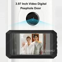 Digital Magic Electronic Eye Viewfinder Night Vision Safety Door Screen Viewer Door LCD Camera Peephole Recording Photo 3.97in