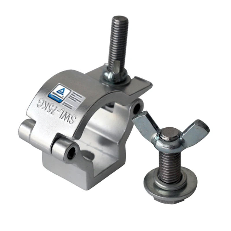 10 Packs Tube 32-35mm Loading for 75kg Aluminum Stage Lighting Truss Display System Accessories Coupler Pipe Truss Clamp Hook