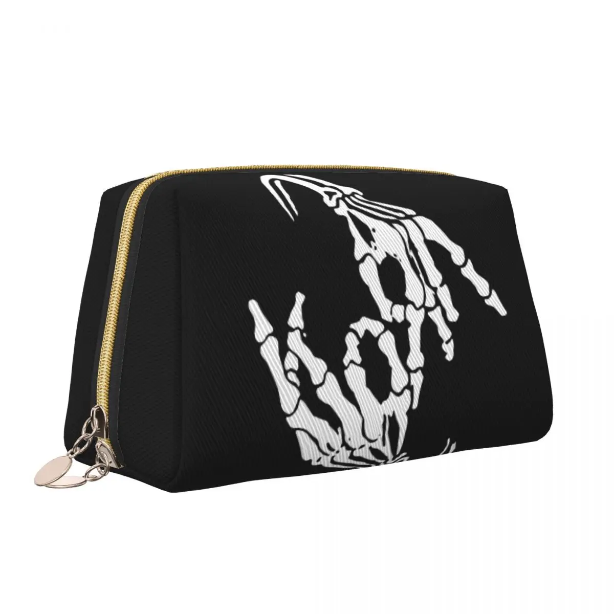 Kawaii Nu Metal Rock Band Korns Travel Toiletry Bag for Women Cosmetic Makeup Bag Beauty Storage Dopp Kit