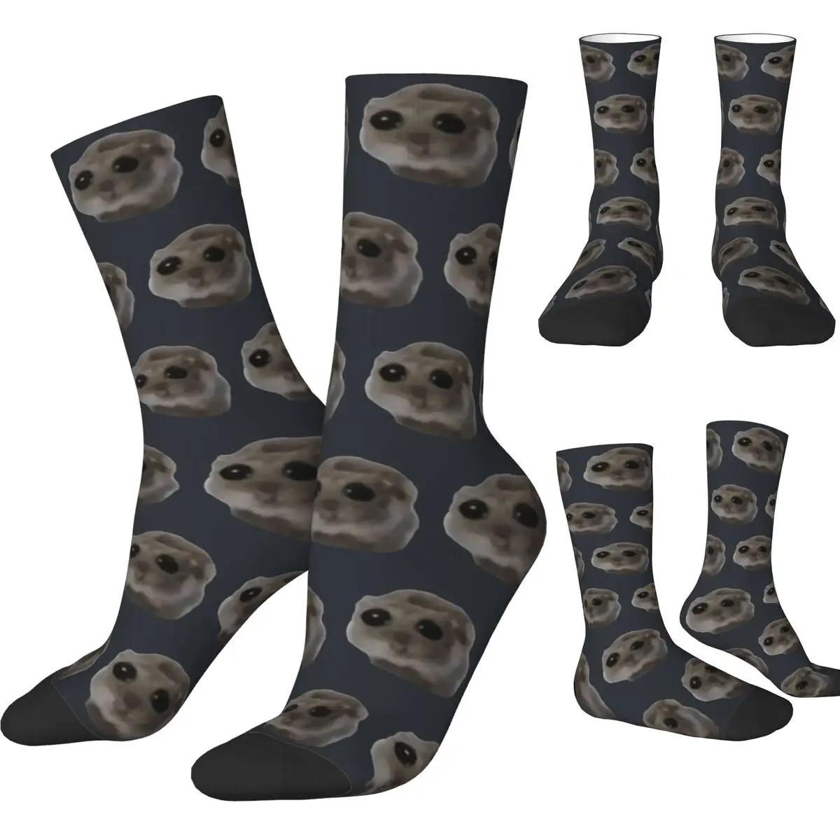 Men's Socks This Is Me If You Even Care Sad Hamster Stockings Spring Elegant Breathable Socks Printed Running Anti Skid Socks