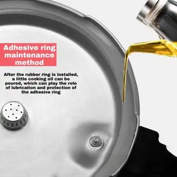 Odolný těsnicí kroužek pro tlakový hrnec, univerzální gumové těsnění 2L/2,5L/2,8L, bílý silikonový kroužek 4L/5L/6L/8L 8 nejlepší prodej gumové těsnění tlakového hrnce - №5