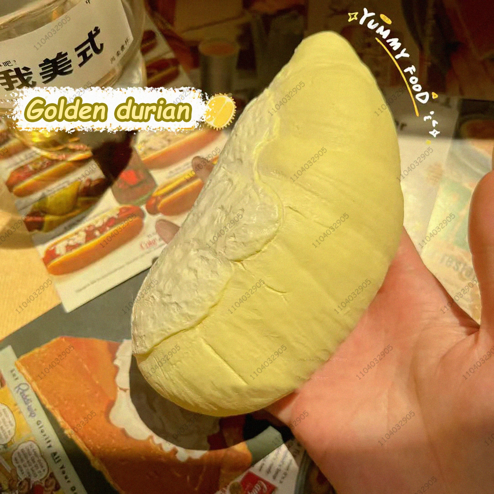 Durian pão lento subindo brinquedo mole alívio do estresse brinquedos fidget ansiedade tdah brinquedos sensoriais para crianças e adultos asmr autismo presente