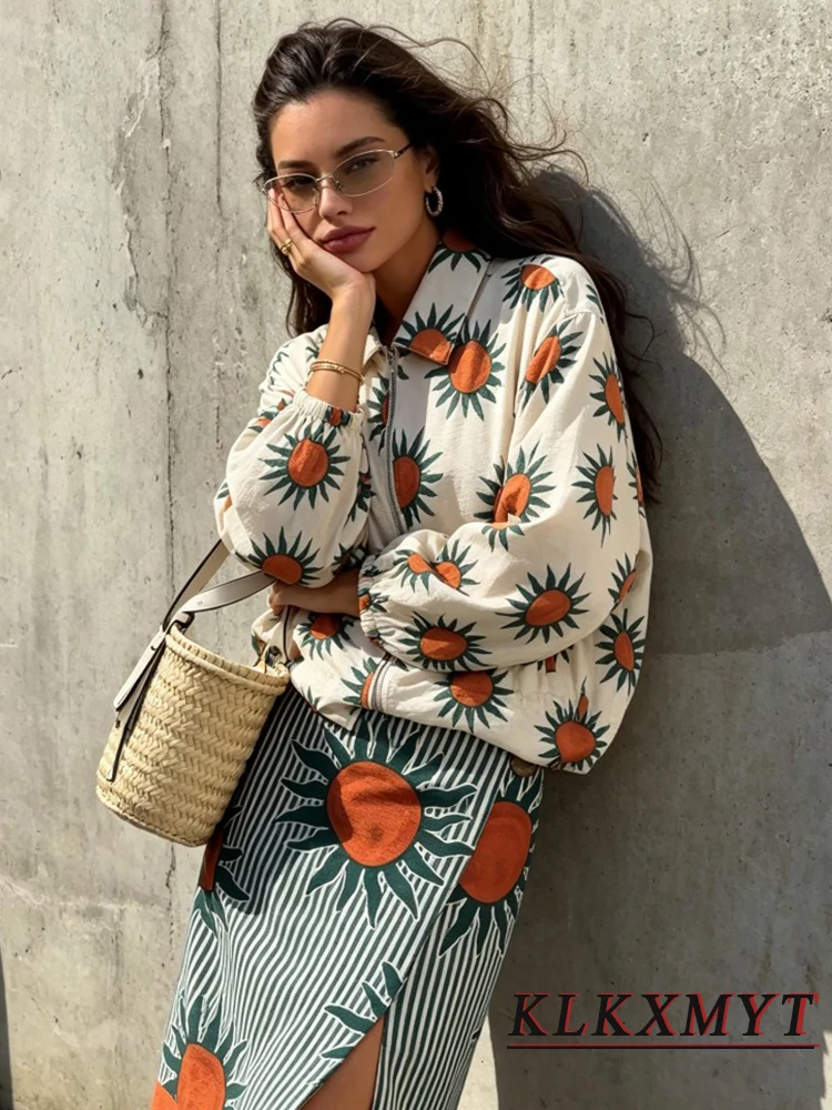 Women Fashion Print Sets Leisu - đánh giá và giá Street Fashion Jacket
