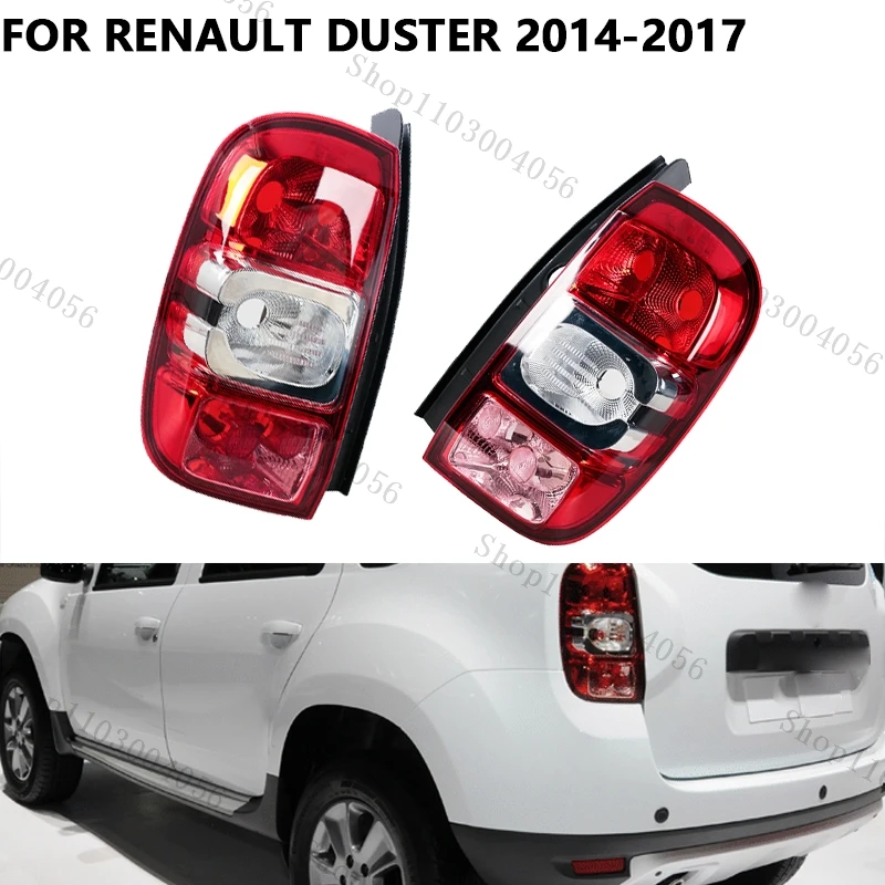 

Для Renault DUSTER 2014 2015 2016 2017, задний фонарь без лампочек, стоп-сигнал, предупреждающий задний фонарь, лампа 265551679R 265506837R