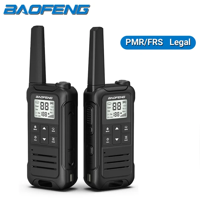 Baofeng-ミニトランシーバーf22pmr446,2ウェイ長距離LCDディスプレイ,レストラン,狩猟用の双方向無線