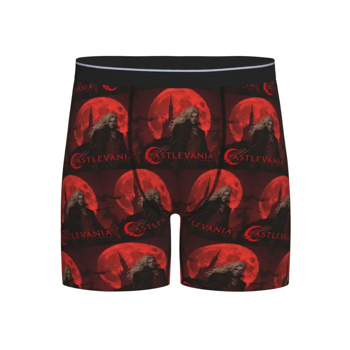 

Long Boxer Underpants Shorts Castlevania Netflix Fan Art Alucard Panties Male Soft Underwear for Homme Man Boyfriend Gift