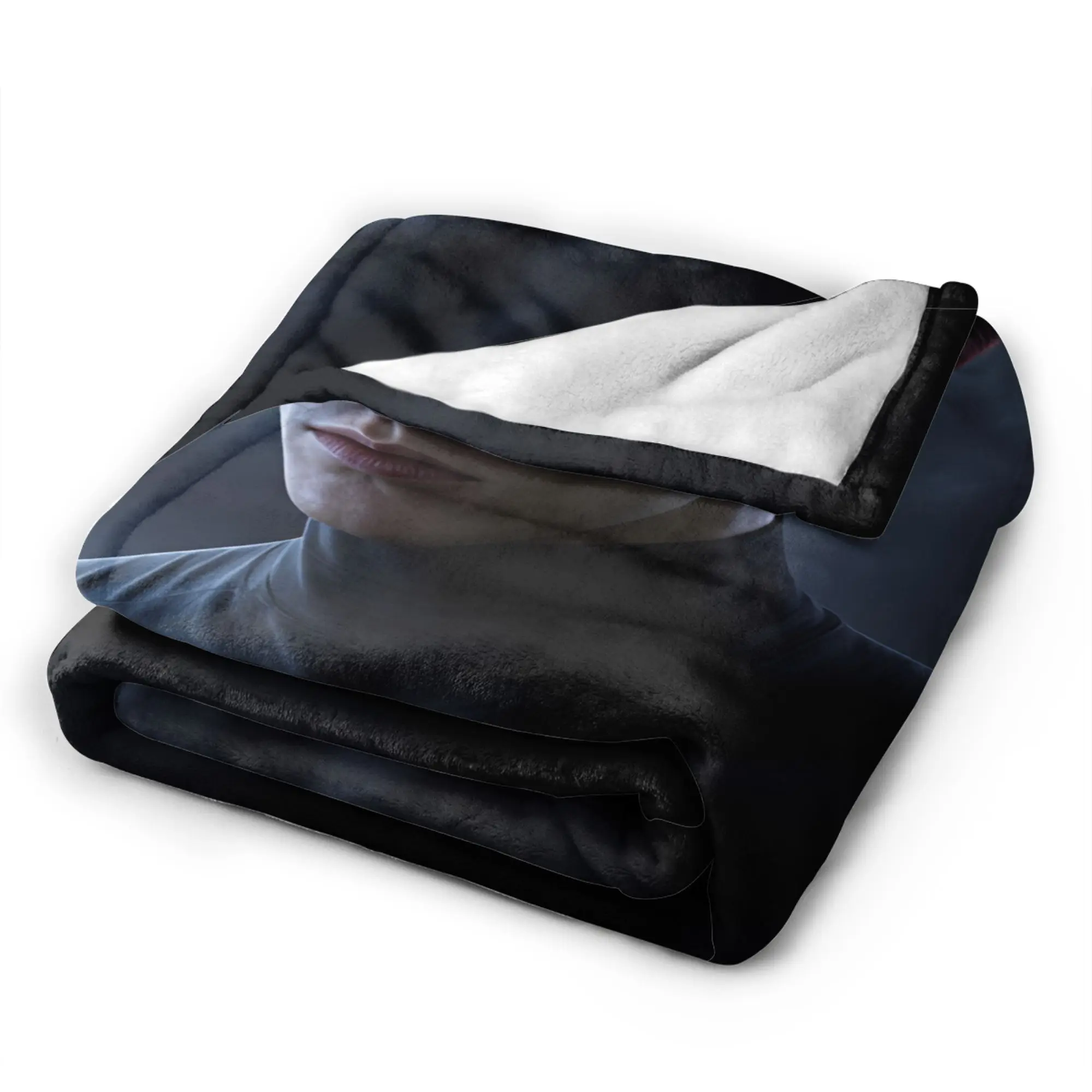 Valko Warm Soft Blanket Love and Deepspace  Casual Plane Travel Bedding Throws Living Room Flannel Bedspread Sofa Bed Cover