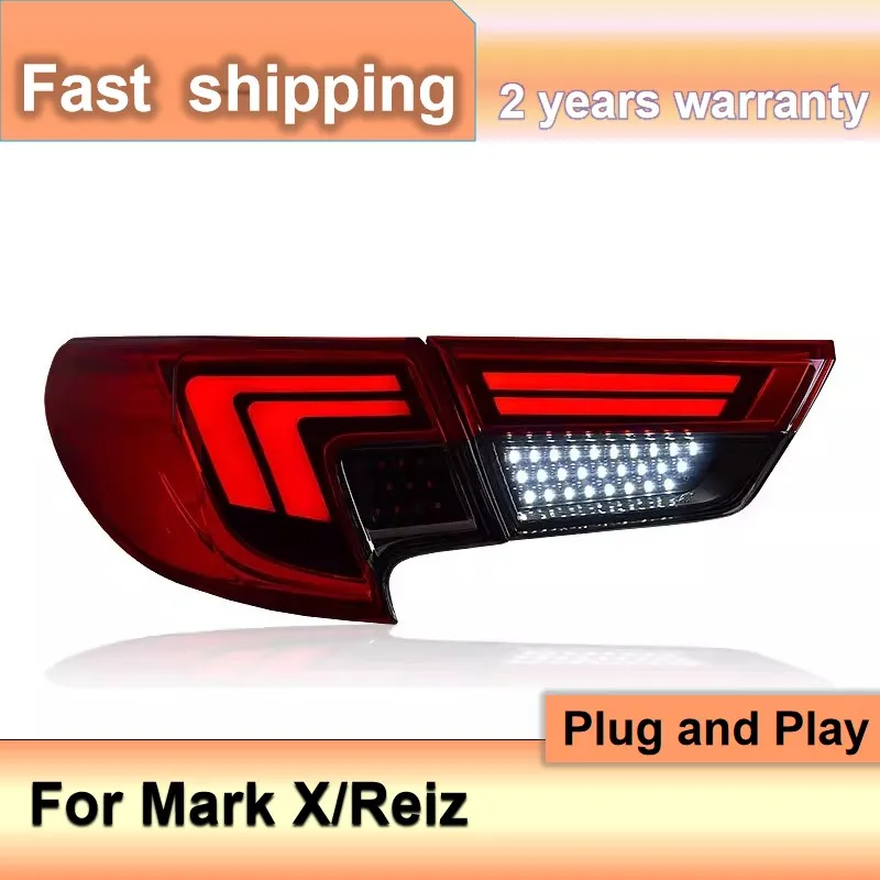 اكسسوارات السيارات لتويوتا مارك X الذيل ضوء 2013-2017 ريز الضوء الخلفي DRL الضباب الفرامل بدوره إشارة عكس