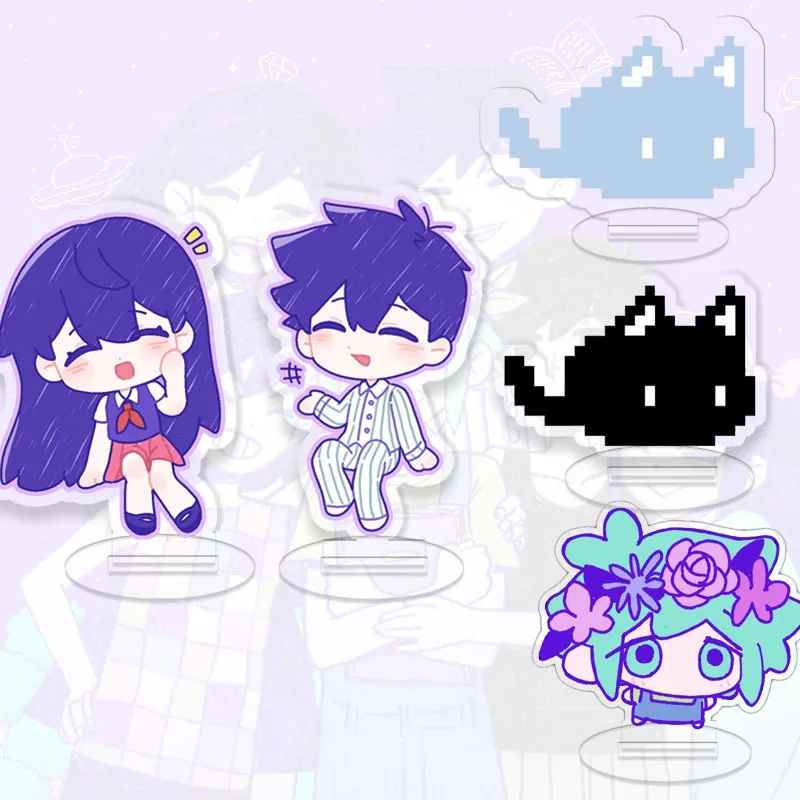 Omori بكسل الاكريليك حامل لعبة ببطاقات ورقية الكرتون لعبة مجسمة الشكل أوبري سطح المكتب الحلي كيل بطل تزيين الريحان ماري الملحقات #1