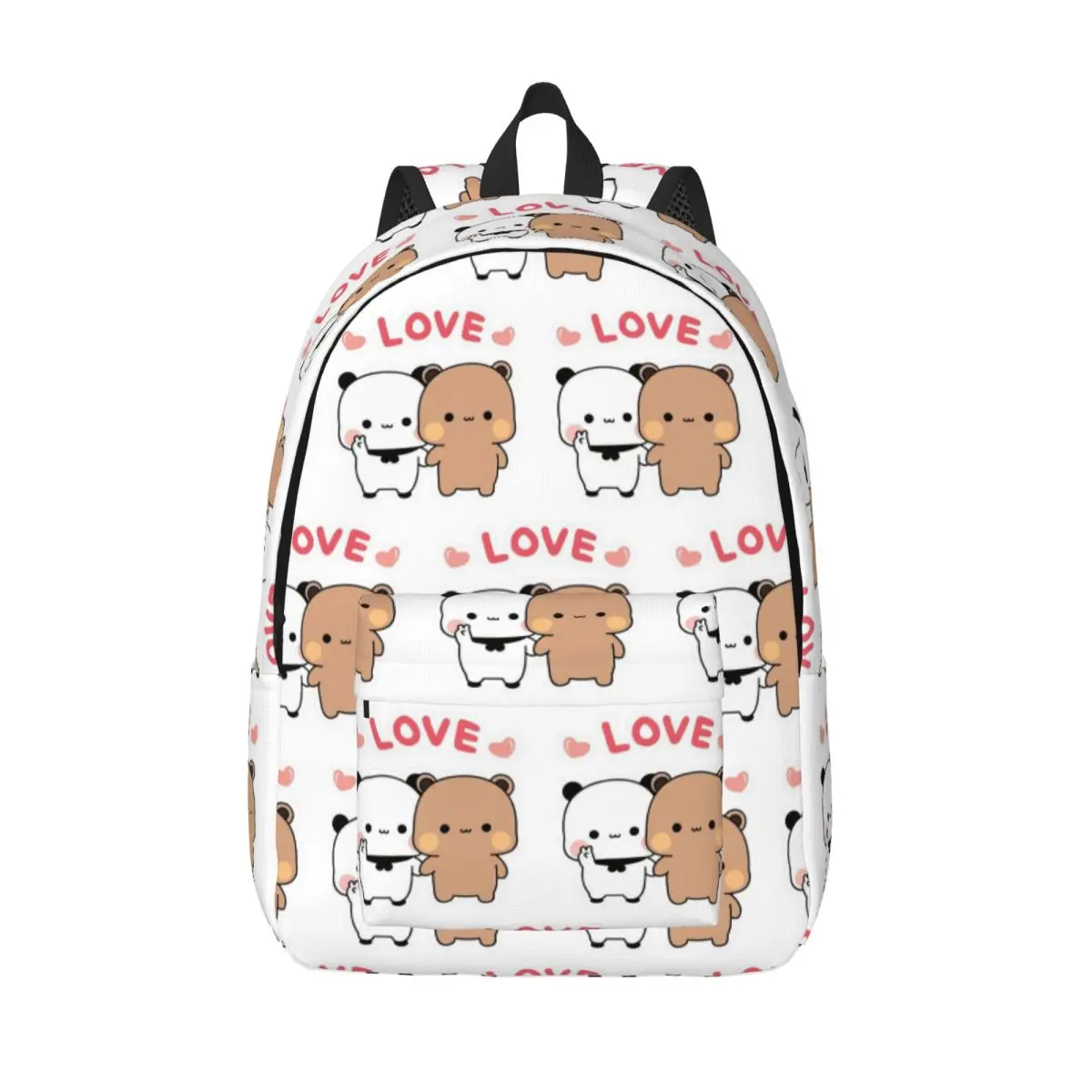Peach And Goma Bubu Dudu Balloon Student Backpack School Bag Hiking Travel Daypack for Boys Girls Bookbag Shoulder Bags