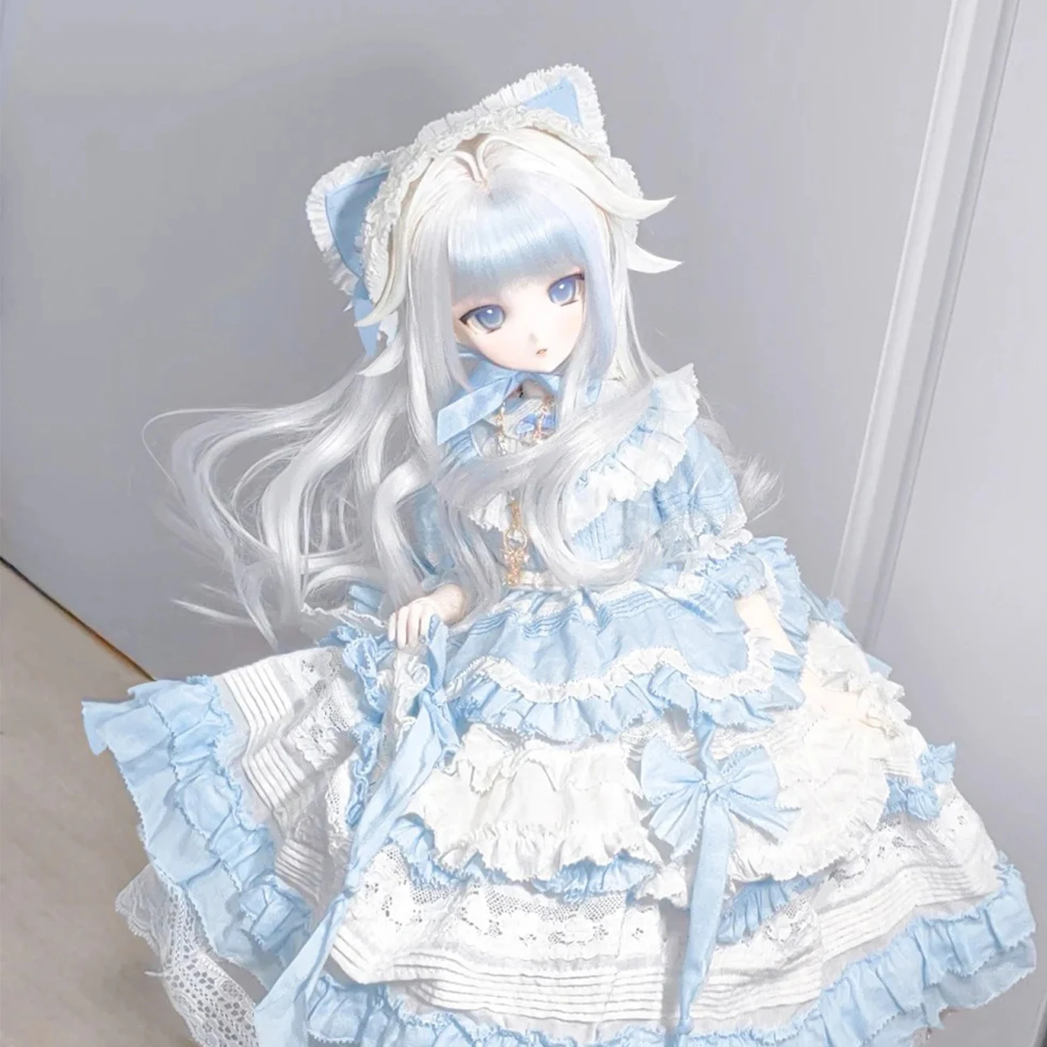 Bjd Doll 1/3 KKS LILI SD Head Two-dimensional Anime Style Elf Art Toys for Female Figure Unclothed Body Resin Figure