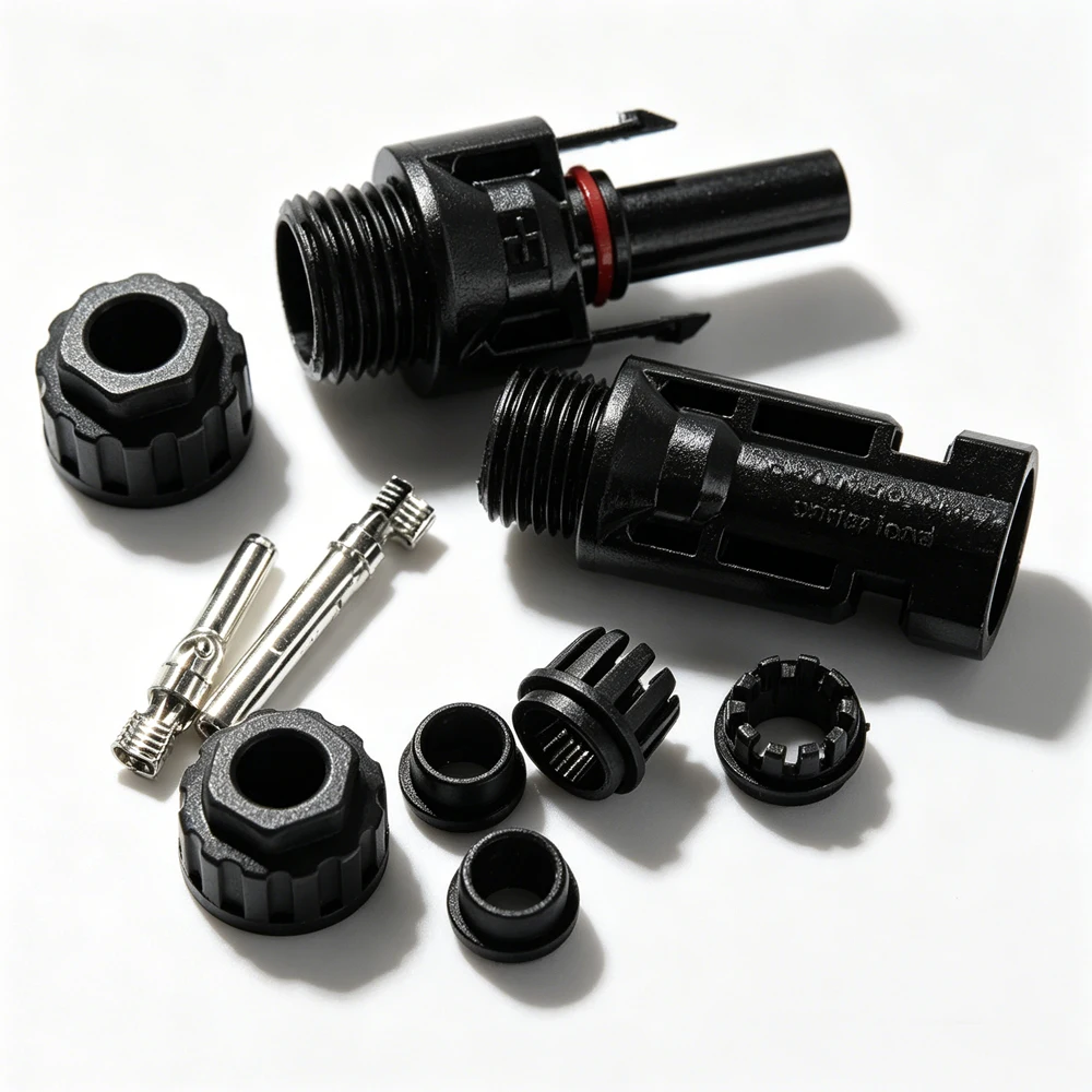 Solar Connector Male Female IP67 Waterproof PV Cable Plug for Solar Power System