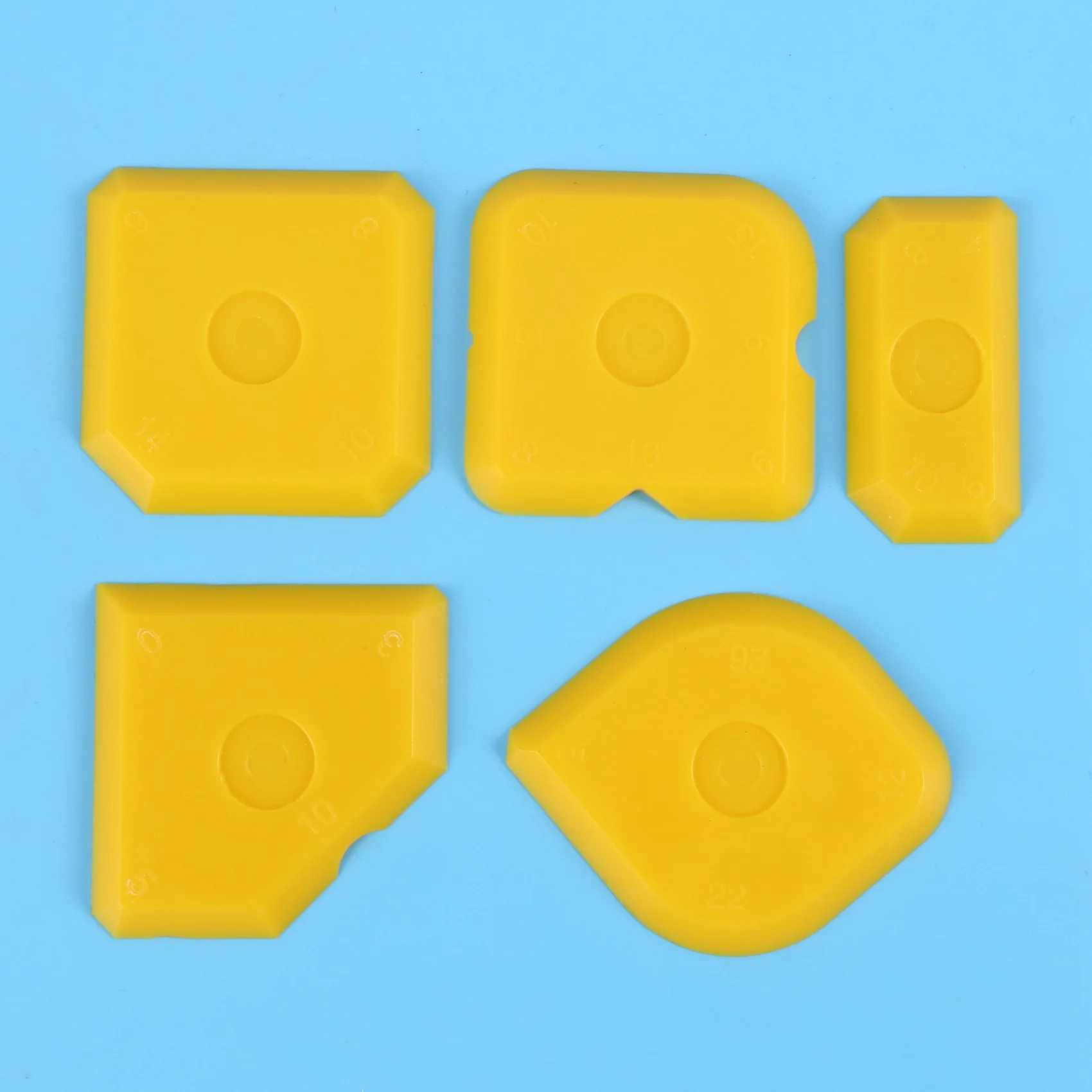 Abmo 50 pçs kit de ferramentas raspador conjunto reboco alisamento espátula rejunte removedor silicone conjunta enchimento alisamento espátula