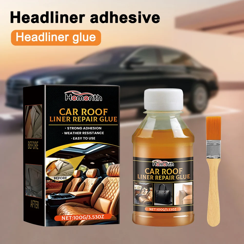 1PC Headliner Repair Glue Car Headliner Adhesive Upholstery Glue for Car Roof Liner Quick Repair Adhesive Roof Fabric Glue