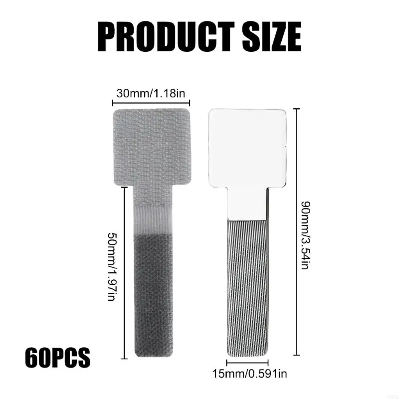 60 قطعة إدارة الكابلات حامي مكتب سلك اللفاف لاصق الحبل حبل أصحاب حماية الحبل الأشرطة مرفق كابل