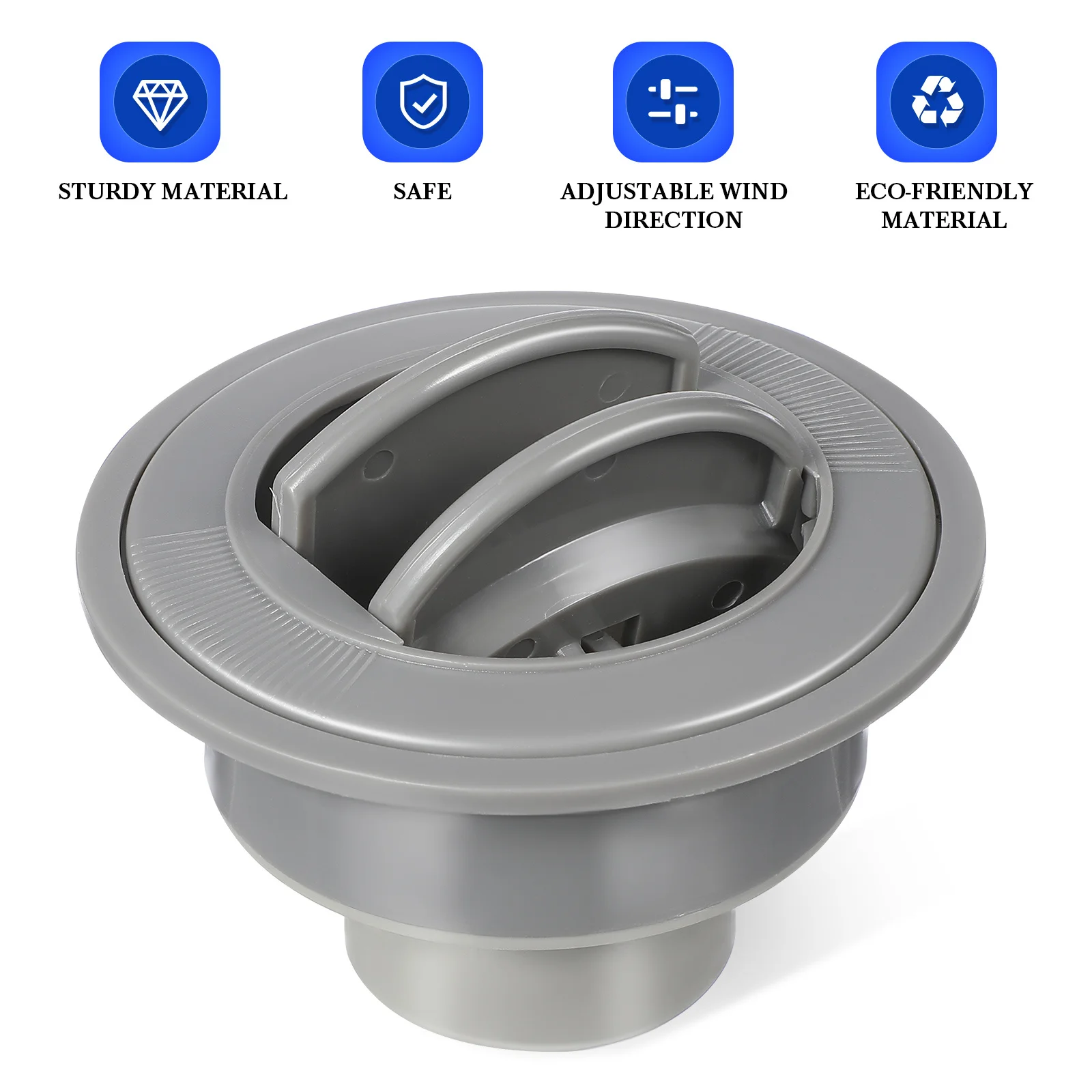 

ABS Round Vent Cover Solid Color Durable Universal Air Conditioning Vent Bus Rv Outlet Universal Rv Air Outlet