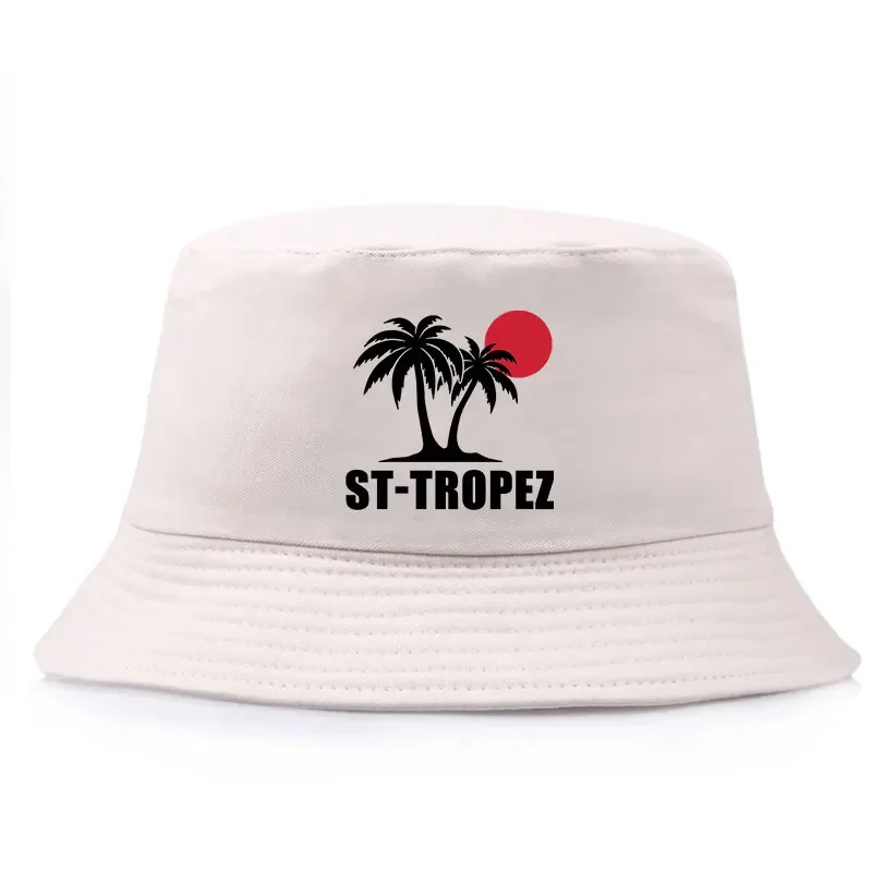 Saint Tropez Beach Bob Woman Man St-tropez Travel Reversible Bucket Hat Girl Boy Summer Sun Beach Fisherman Cap Boy Daily Bobs