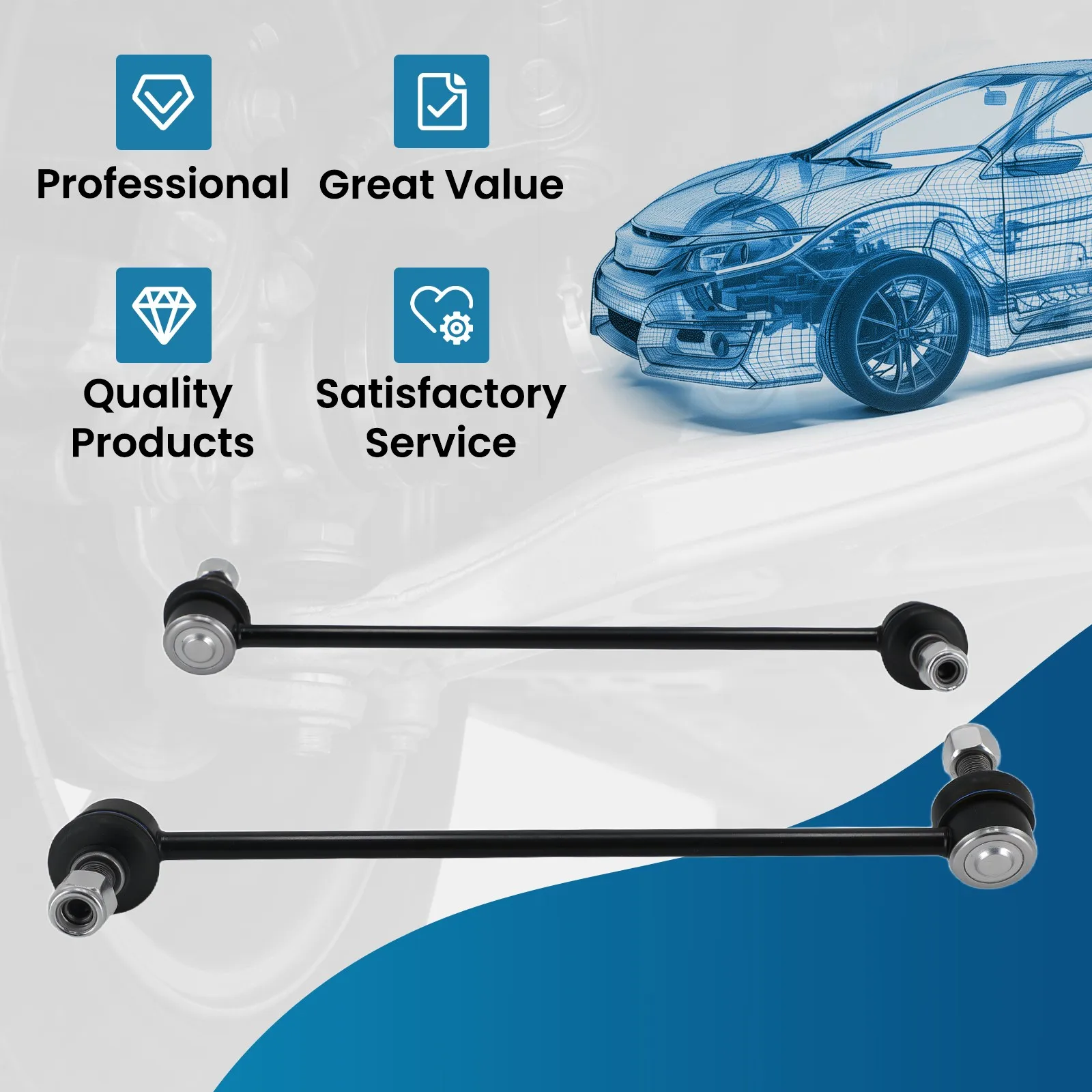 Front Stabilizer Bar Link Kit for Nissan Rogue Select 2014-2015 K750094