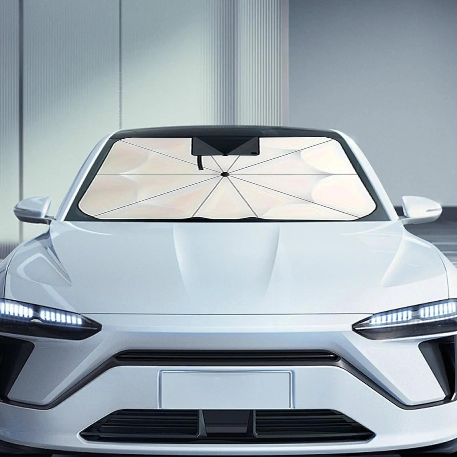 Car Parasol Summer Supplies Car Sunshade Front Windshield Sunscreen Thermal Insulation Telescopic Folding Sunshade  Visor
