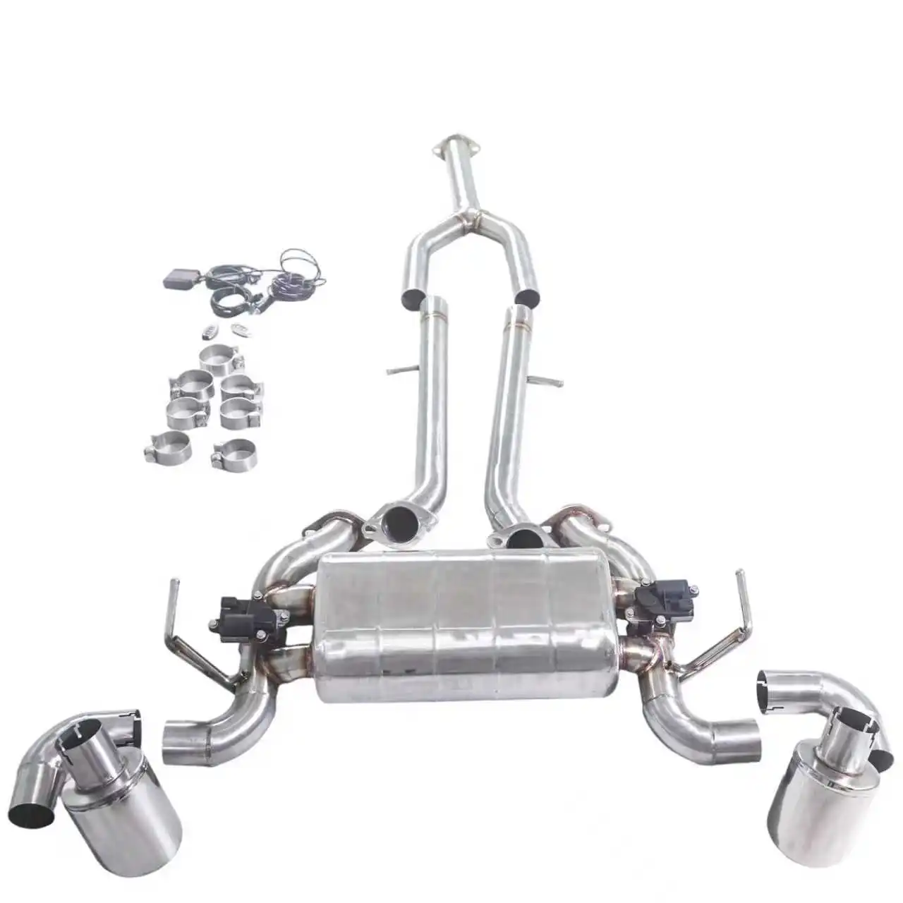 GFC exhaust/suitable for 18-23 Infiniti Q50S 3.0T catback stainless steel performance exhaust dual output 114 bevel tip