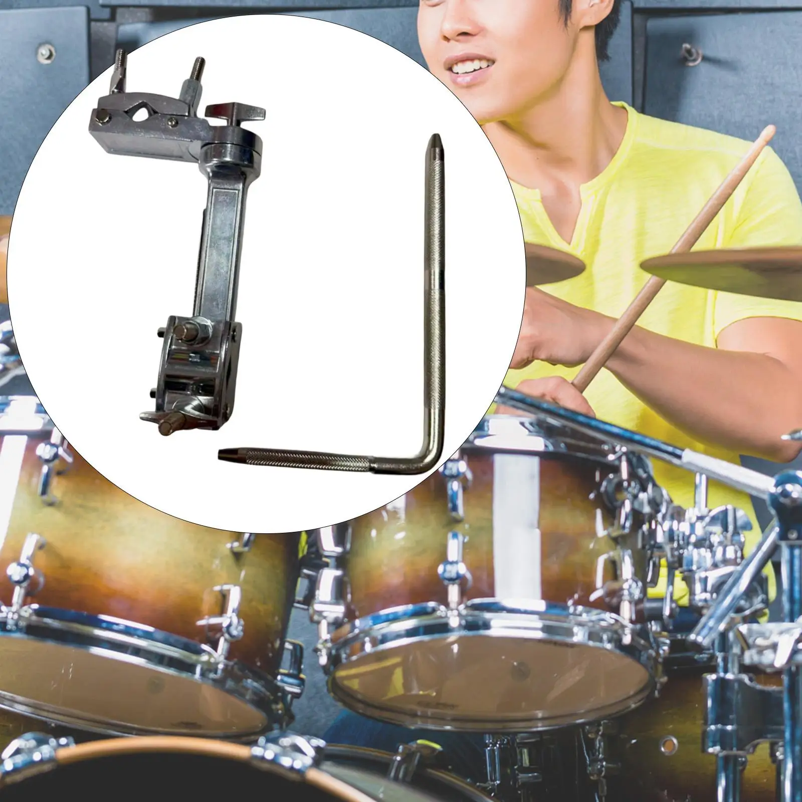 

Крепление для ковбелла (Cowbell Cymbal Clamp) с простой установкой, для перкуссионных инструментов, стойки для барабанов, для сцены и студии