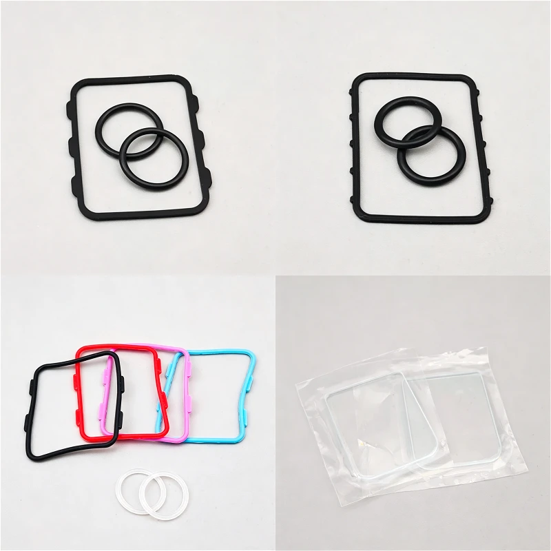 Heat-Resistant O-ring Gasket Kit for Boro CP2/CP3/CP5 - Silicone Square Seal Transparent Glass Sheet Spare Parts