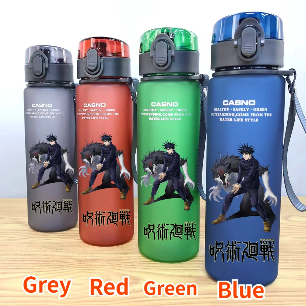 New 560ml Anime Jujutsu Kaisen Water Cup Large Capacity Portable Outdoor Sport Drink Bottle Coffee Cup Children Gift Satoru Gojo