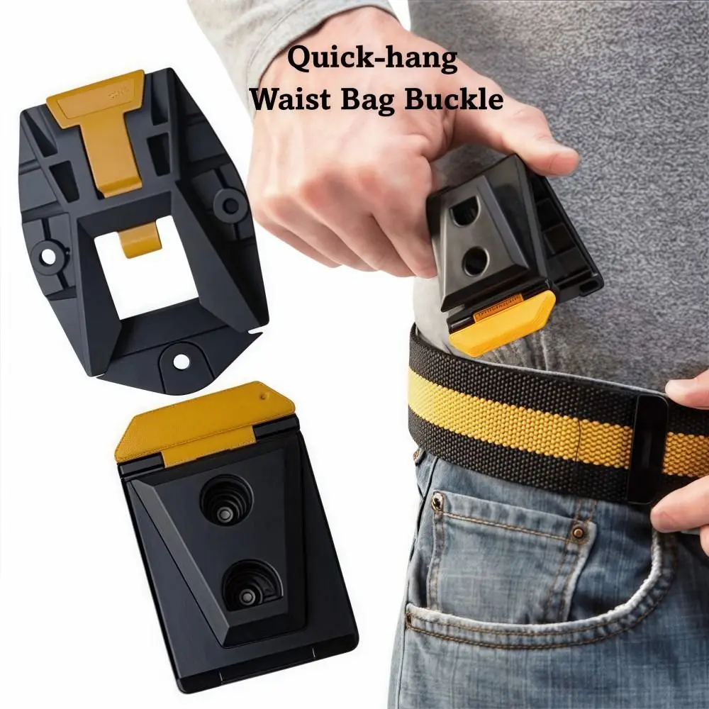 High Quality Sturdy ABS Waist Buckle Durable Quick Attach Waist Bag Clip Compatible Replacement Tool Belt Professional Use