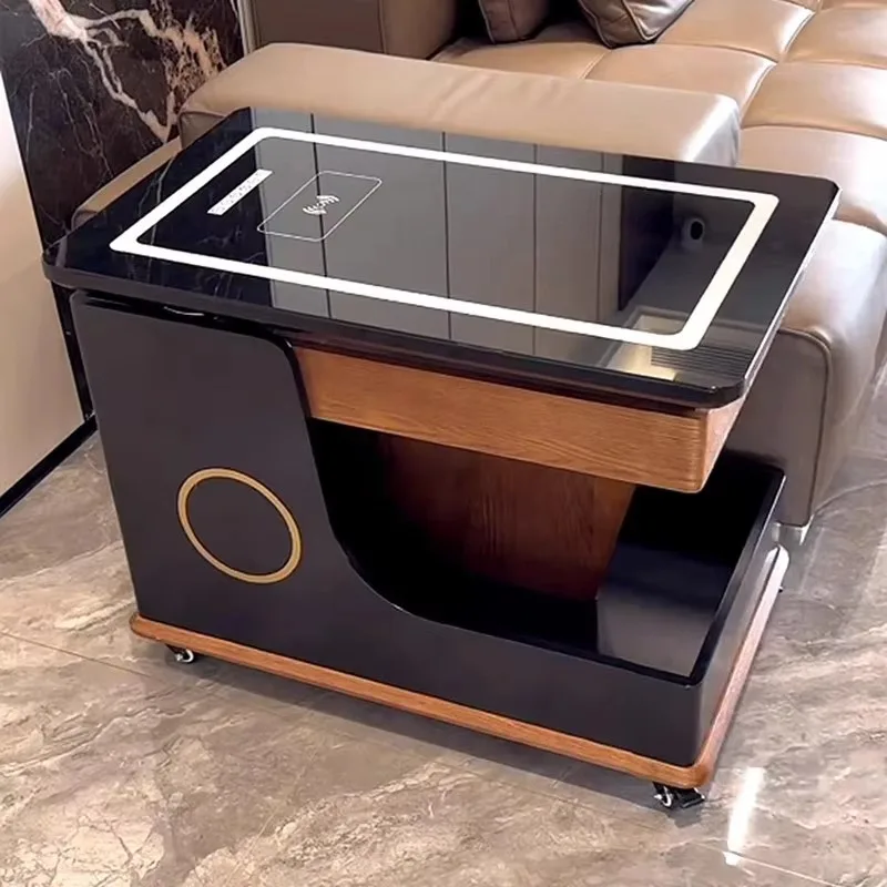 طاولة جانبية ذكية منضدة حديثة بسعر المصنع مع سطح رفع دوار متحرك قابل للتعديل للاستخدام في غرفة النوم وغرفة المعيشة #3