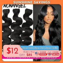 3/4 pieces 28 30 Inch Bundles Virgin Remy Brazilian Hair Body Wave Human Hair Natural Color 100% Silky Hair Wig Extensions