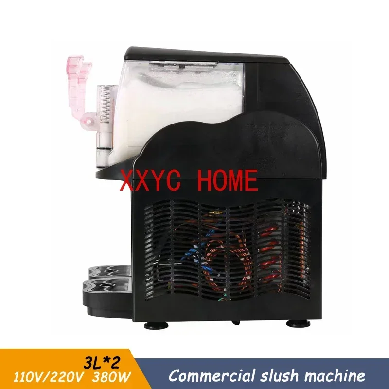 

Double Tank 3L Commercial Slush Maker Cold Drink Slushie Frozen Ice Slushy Snow Slusher Melting Granita Chiller
