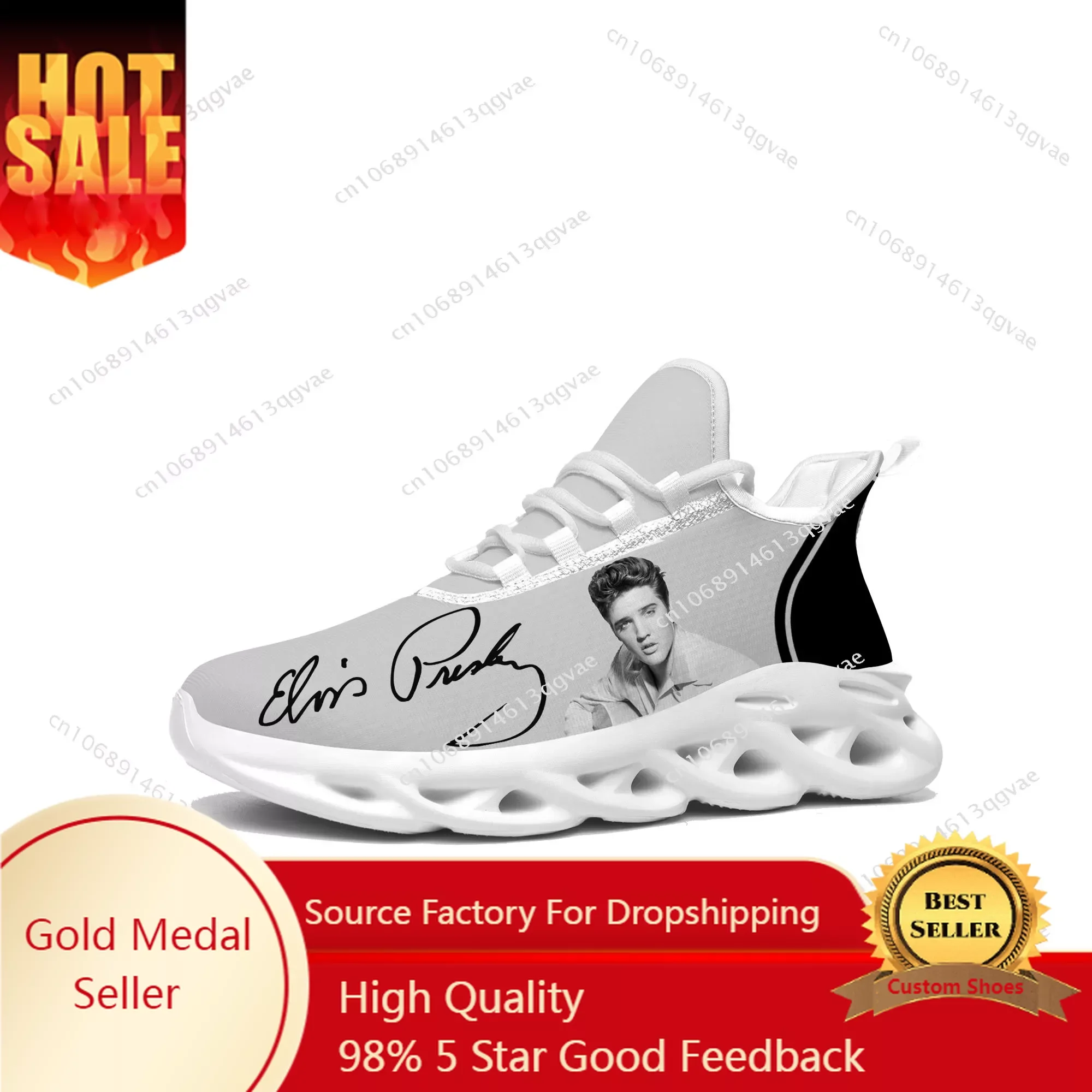 

E-Elvis King Hillbilly Cat Flats Sneakers Mens Womens Sports Running Sneaker Lace Up Mesh Footwear Tailor-made Shoe P-Presley