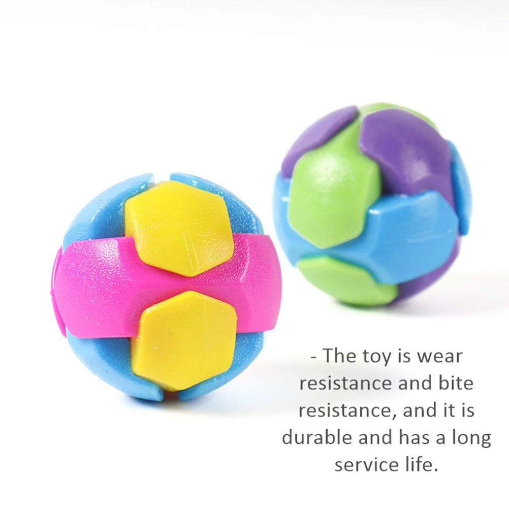 2 Pcs Pet Teether Ball Interactive Rubber Balls Chew Dog Molar Supplies