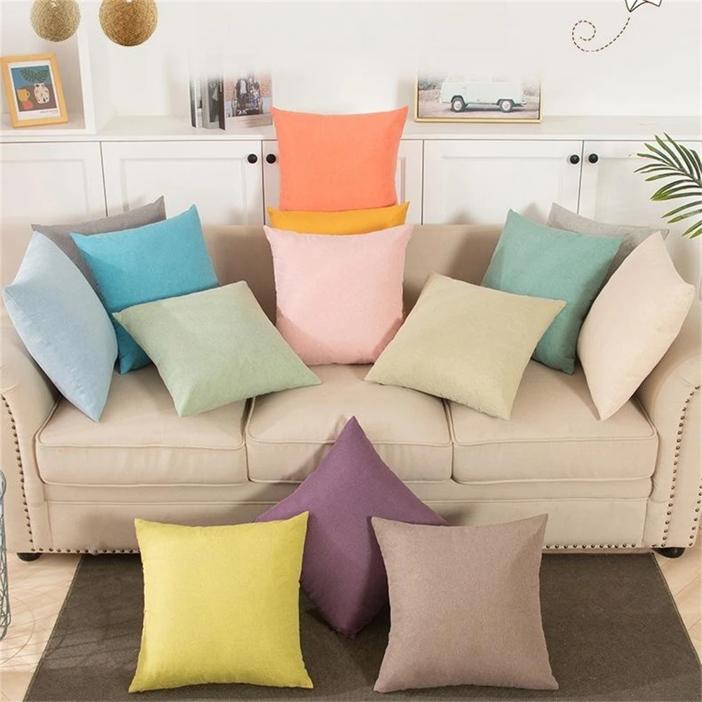 

Simple Cushion Covers 40×40/45×45/50×50cm Home Decorative Throw Sofa Pillow Cases Pillowcases for Livingroom Bedroom Car Hotel