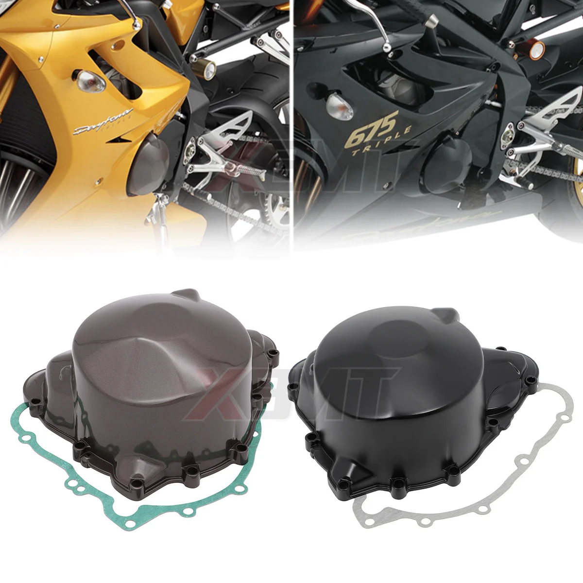 

Motorcycle Left Stator Engine Cover Crankcase Gasket For Triumph Daytona 675 2006 2007 2008 2009 2010 2011 2012