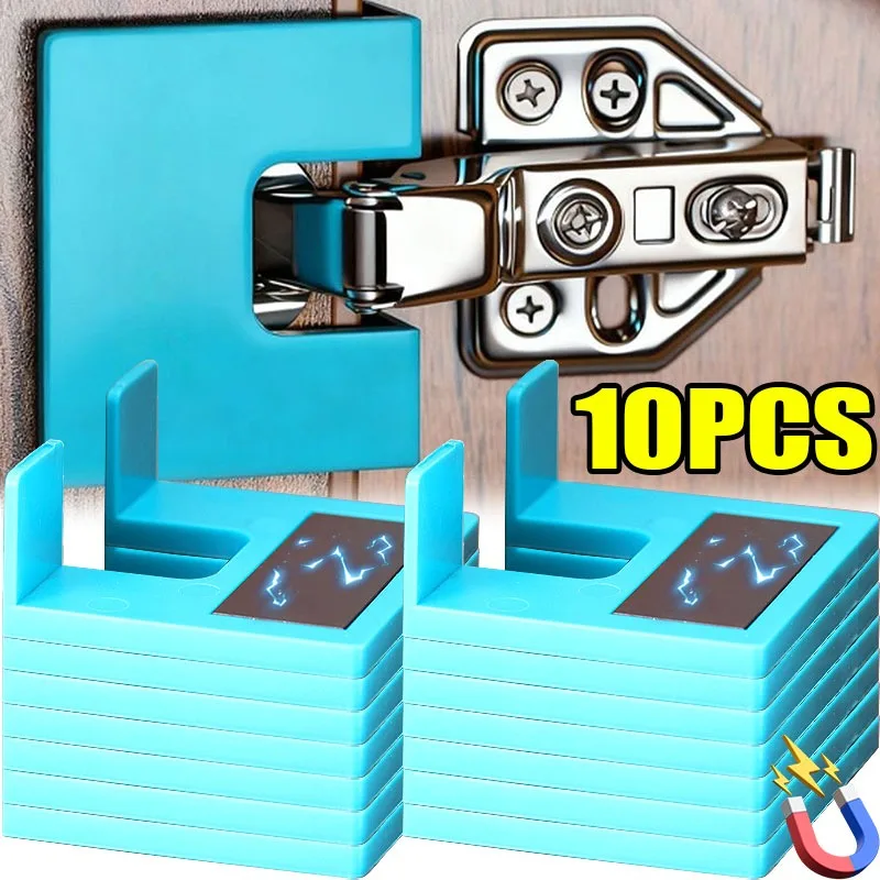 

10/1PCS DIY Magnetic Usefully Hinge Positioning Piece Cabinet Easy Installation Projects Magnet Hinge Install Assistant Tools