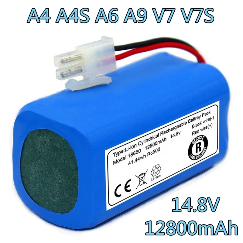 14.8V.2800mah.Applicable to iLife Zhiyi V7 / v7s / x620 / x623 / x451 / T4 / A4/A4S / A6/A9 sweeping robot Lithium battery pack