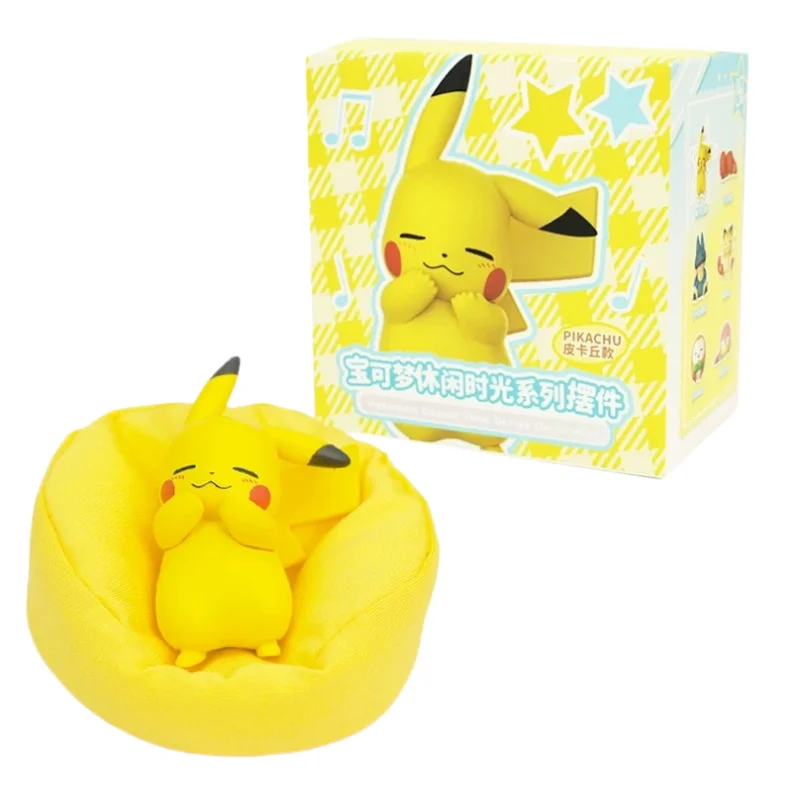 Pokémon Slaaphouding Model Ornament Serie Echt product Anime Action Figure Sylveon Pikachu Charmander Model Pop Speelgoed Cadeau